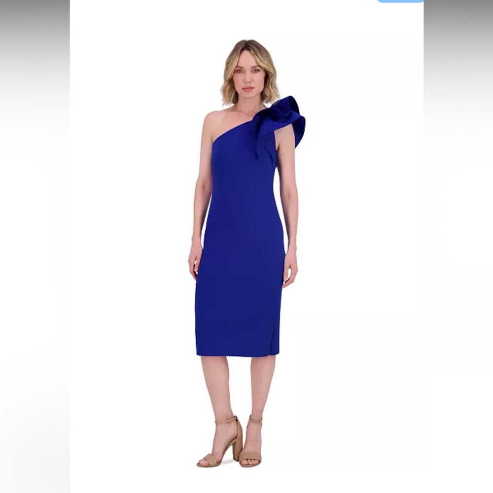 Eliza J Women's Ruffled-Shoulder Cocktail Dress